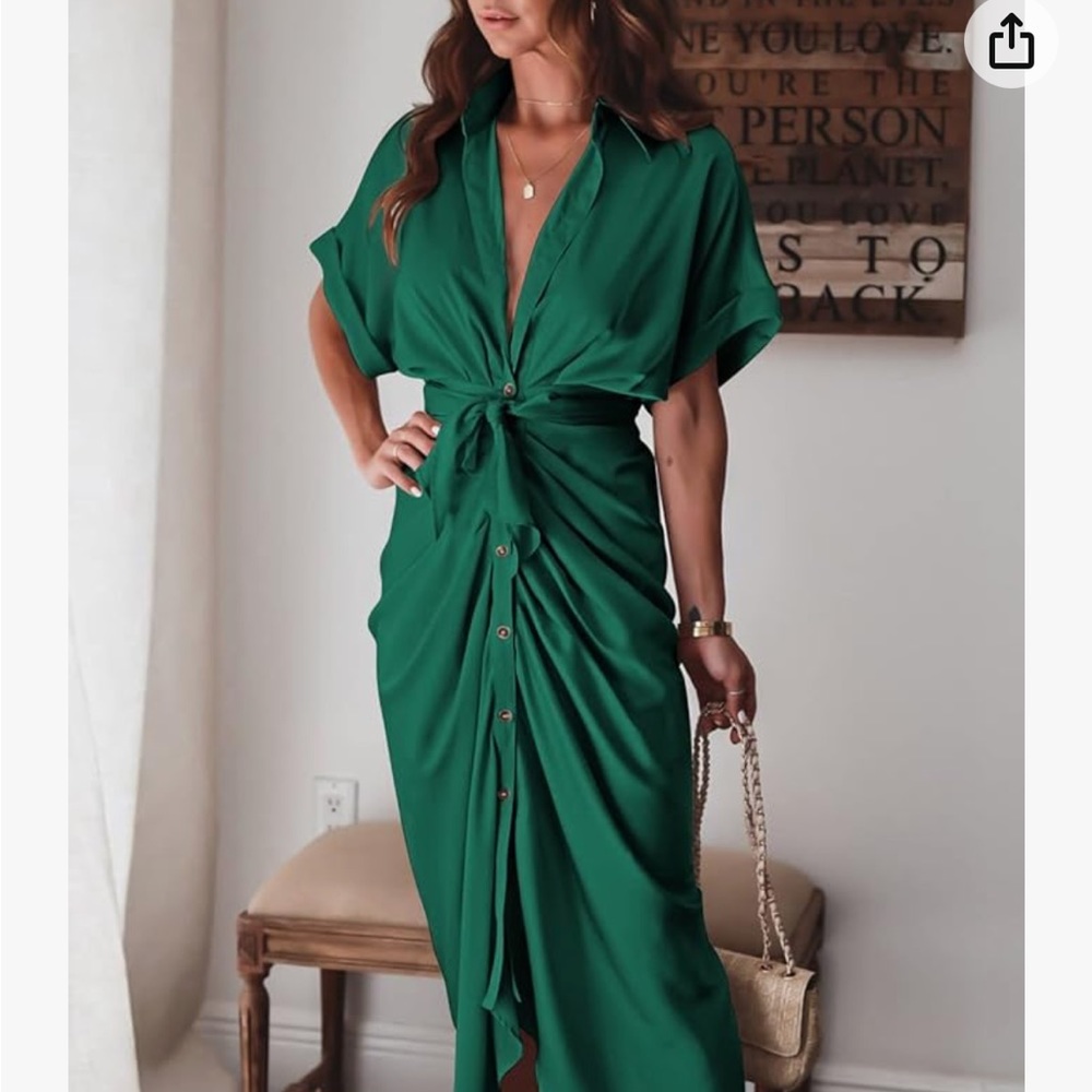 Button up party dress